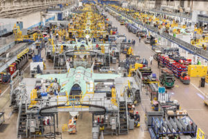 Manufacturing line for the F-35 Lighting II fighter jet in Fort Worth