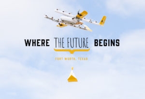 Wing's drone delivery service, pioneered at the Alliance Mobility Innovation Zone